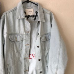 Authentic Gucci denim love jacket